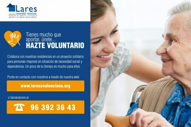 Residencia San Francisco y San Vicente - Lares CV relanza la campaña de captación de Voluntariado para sus residencias de mayores