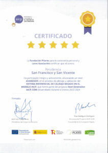 Residencia San Francisco y San Vicente - Residencia de Mayores San Francisco y San Vicente - Centro Sociosanitario Católico - CERTIFICADO AICP 6